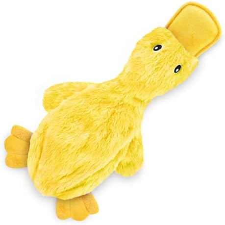 No-stuff duck toy with crinkle noise