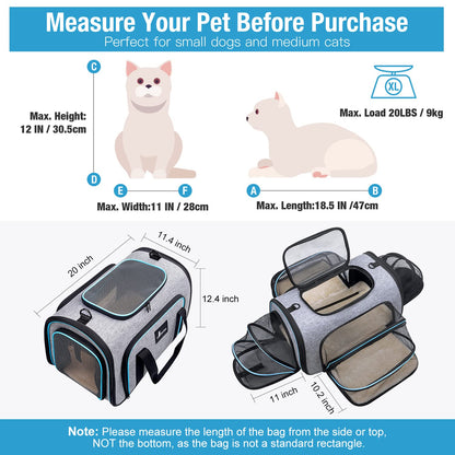 Fauven™ Expandable pet carrier