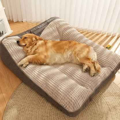 Fauven™ Thick Dog Bed with Extra Head Support