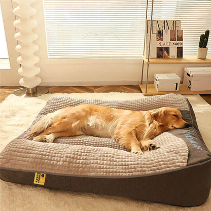 Fauven™ Thick Dog Bed with Extra Head Support