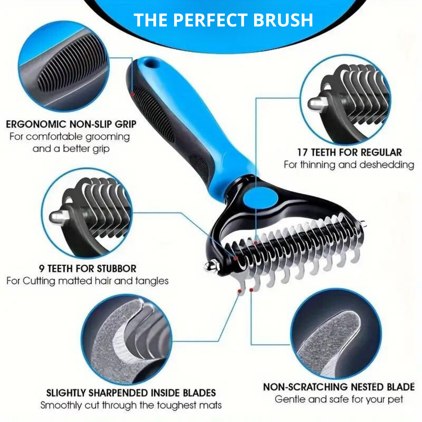 Dematting brush