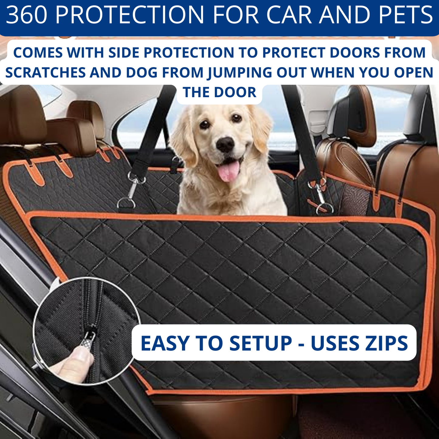 Backseat protector for dogs