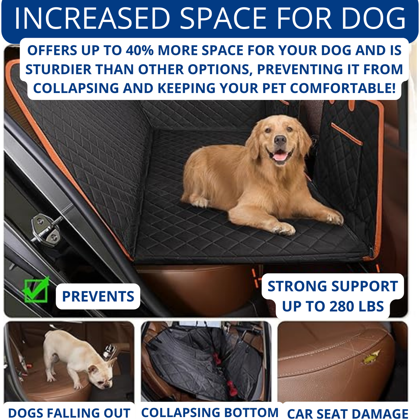 Backseat protector for dogs